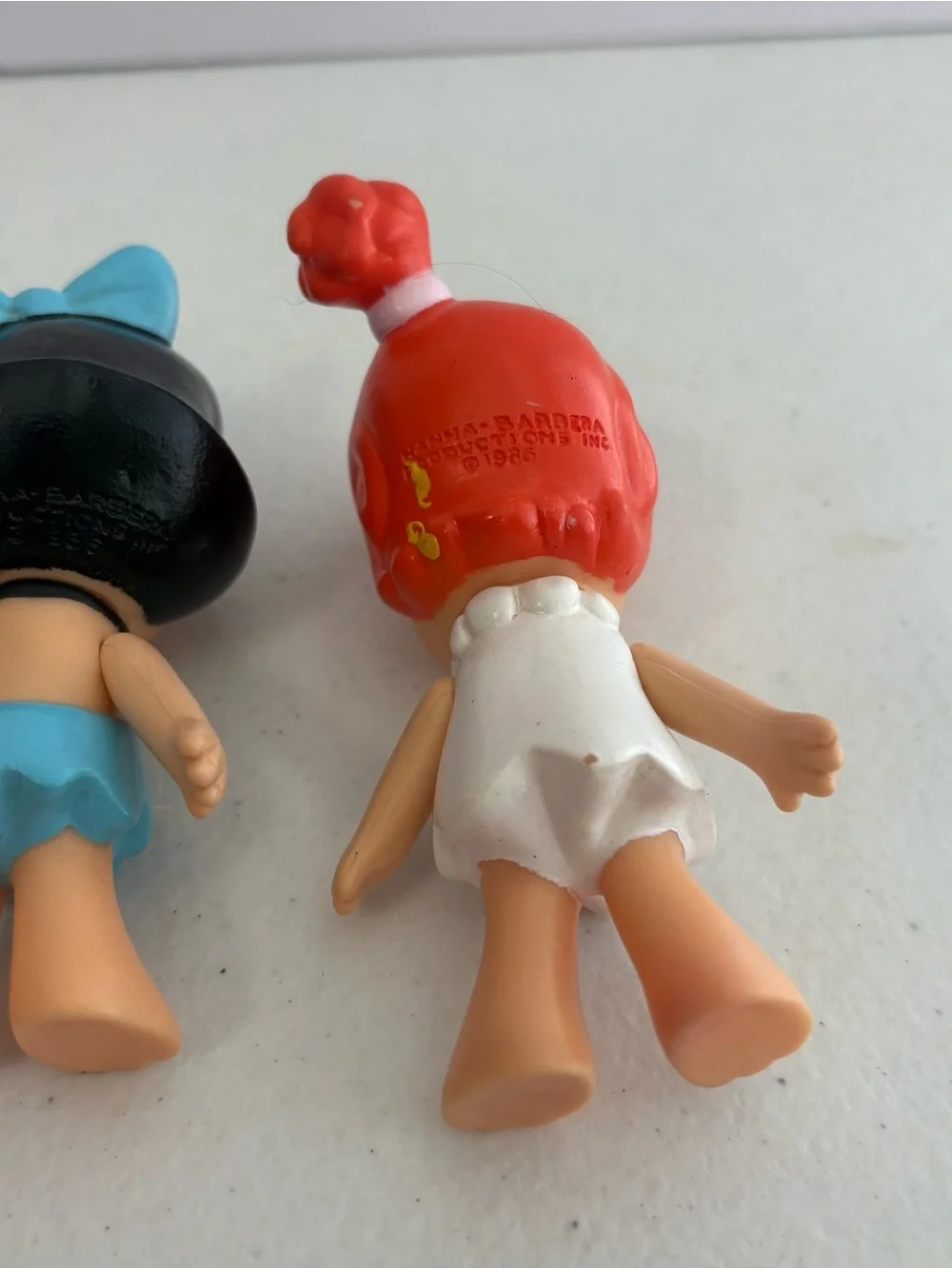 Vtg 1986 Flintstone Kids Lot of 5 Coleco Figures School Fred Wilma Barney Dino